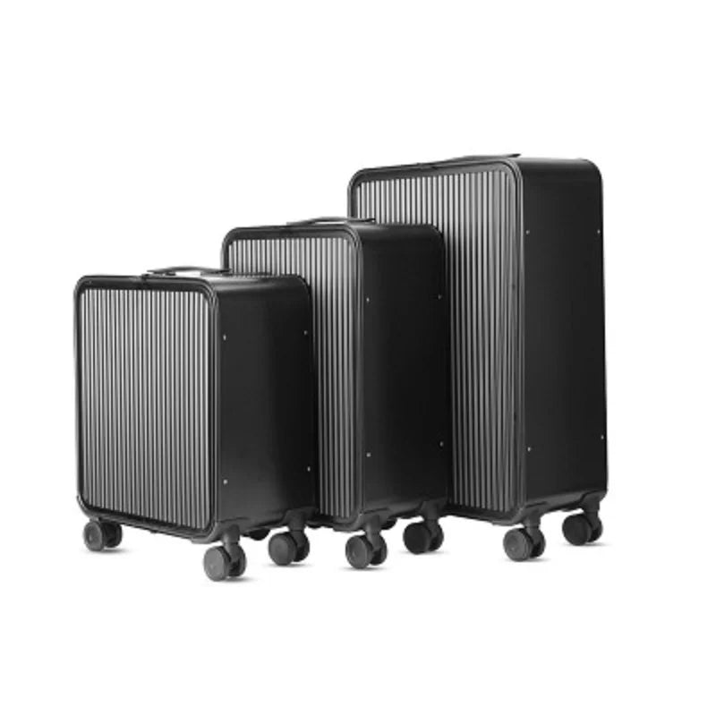 High-Quality Boarding  20" 24" Inch Size Aluminium Suitcase TAS LOCK 100% Spinner Business Trolley Luggage Bag On Wheel