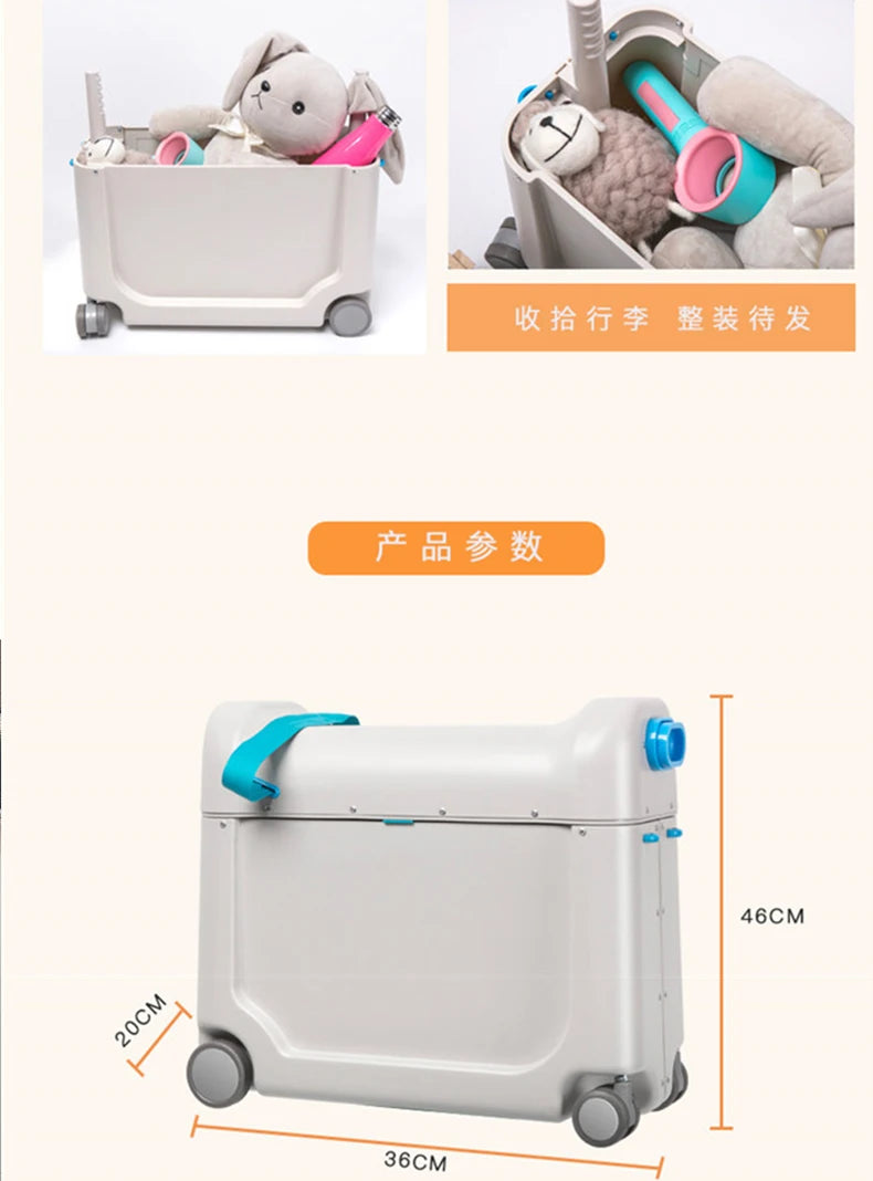 Multifunction Super Can Ride Sleep Reclining Removable Child Travel Artifact Rolling Luggage Spinner Brand Travel Suitcase