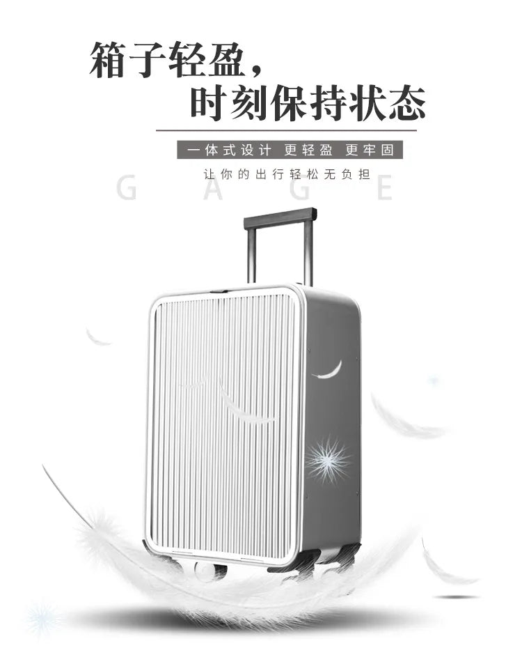 High-Quality Boarding  20" 24" Inch Size Aluminium Suitcase TAS LOCK 100% Spinner Business Trolley Luggage Bag On Wheel