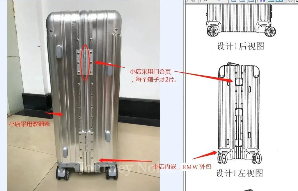 Independent design 100% Aluminum-magnesium Material High Quality 20/24/26/28 Size Travel Luggage Spinner Brand Travel Suitcase