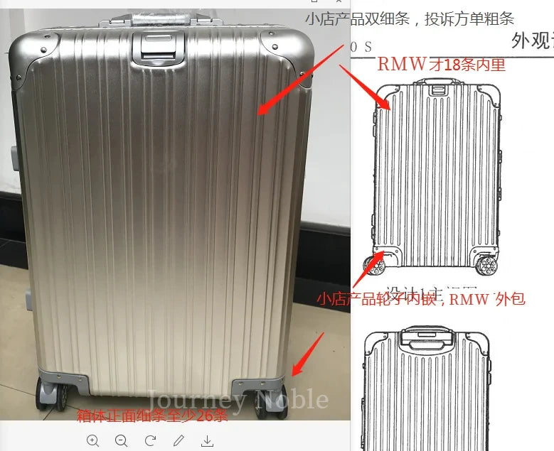 High Quality 100% Aluminum-magnesium alloy material 20/24/26/29 size travel Luggage Spinner brand Travel Suitcase