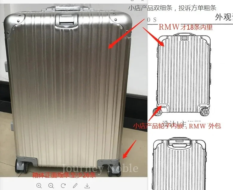 Independent design 100% Aluminum-magnesium Material High Quality 20/24/26/28 Size Travel Luggage Spinner Brand Travel Suitcase
