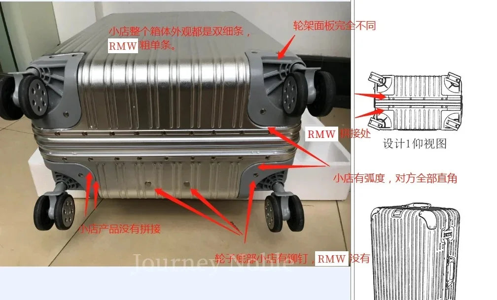 Independent design 100% Aluminum-magnesium Material High Quality 20/24/26/28 Size Travel Luggage Spinner Brand Travel Suitcase