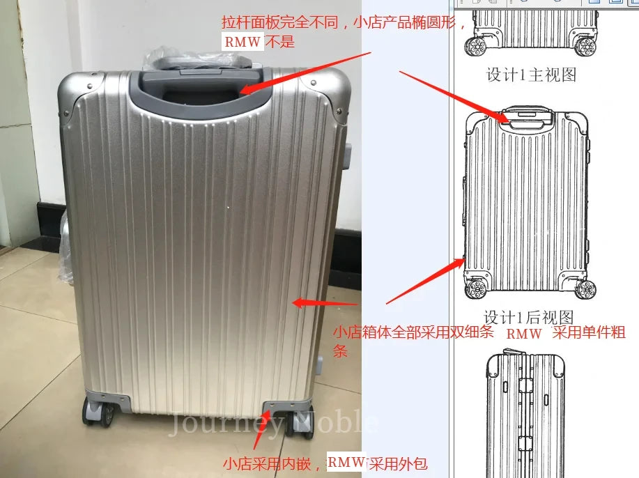 High Quality 100% Aluminum-magnesium alloy material 20/24/26/29 size travel Luggage Spinner brand Travel Suitcase
